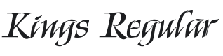 Kings Font Preview