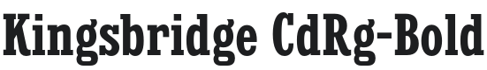 Kingsbridge CdRg-Bold Font Preview