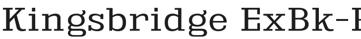 Kingsbridge ExBk-Regular Font Preview