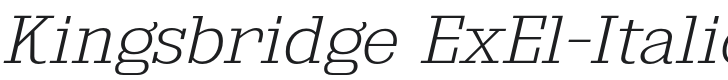 Kingsbridge ExEl-Italic Font Preview