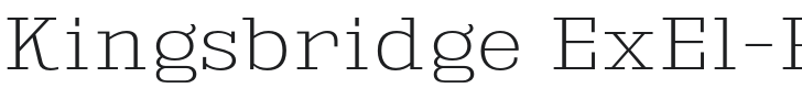 Kingsbridge ExEl-Regular Font Preview