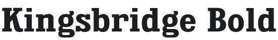 Kingsbridge Rg-Bold Font Preview