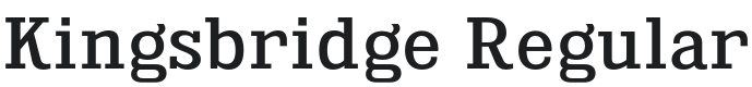 Kingsbridge Font Preview