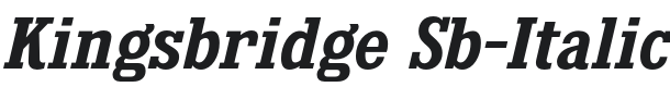 Kingsbridge Sb-Italic Font Preview