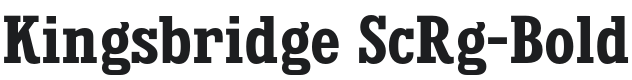 Kingsbridge ScRg-Bold Font Preview