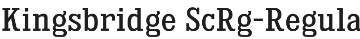 Kingsbridge ScRg-Regular Font Preview