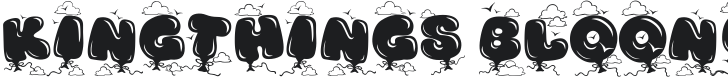 Kingthings Bloone! Font Preview