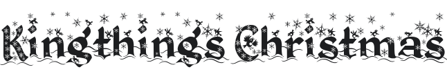 Kingthings Christmas Font Preview
