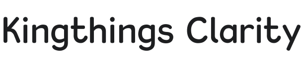 Kingthings Clarity Font Preview