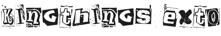 Kingthings Extortion Font Preview