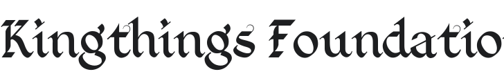 Kingthings Foundation Font Preview