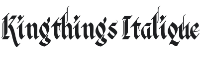 Kingthings Italique Font Preview