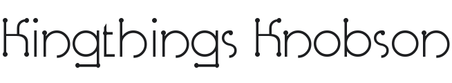 Kingthings Knobson Font Preview