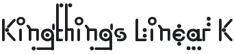 Kingthings Linear K Font Preview