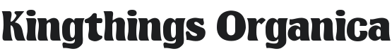 Kingthings Organica Font Preview