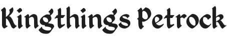 Kingthings Petrock Font Preview