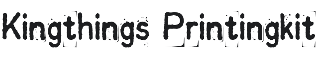Kingthings Printingkit Font Preview