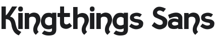 Kingthings Sans Font Preview
