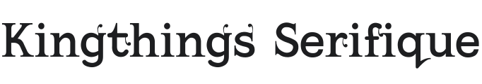 Kingthings Serifique Font Preview