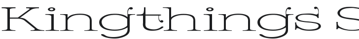 Kingthings Serifique UL Wide Font Preview