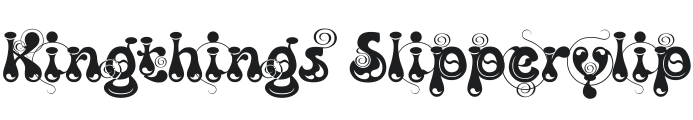 Kingthings Slipperylip Font Preview