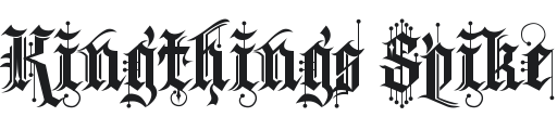 Kingthings Spike Font Preview