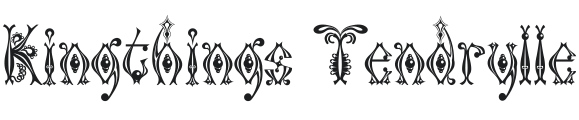 Kingthings Tendrylle Font Preview