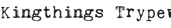Kingthings Trypewriter Font Preview