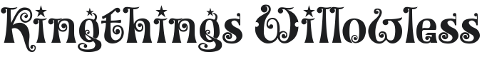 Kingthings Willowless Font Preview