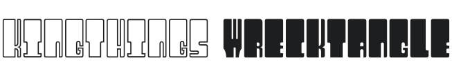 Kingthings Wrecktangle Font Preview
