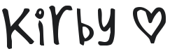 Kirby Font Preview