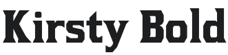 Kirsty Bold Font Preview