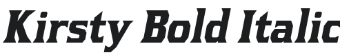 Kirsty Bold Italic Font Preview