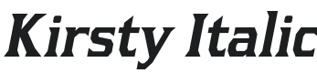Kirsty Italic Font Preview