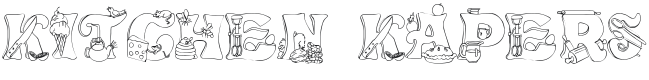 Kitchen Kapers Font Preview