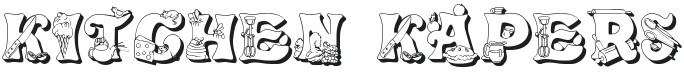 Kitchen Kapers II Font Preview