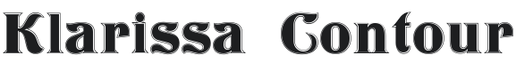 Klarissa Contour Font Preview