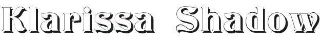 Klarissa Shadow Font Preview