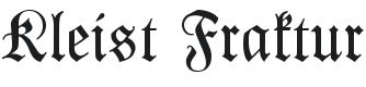 Kleist Fraktur Font Preview