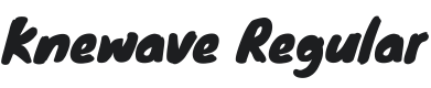 Knewave Font Preview