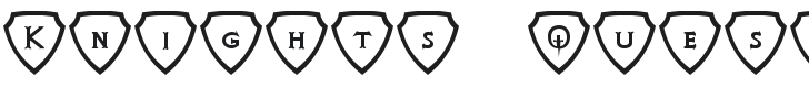 Knights Quest Shielded Font Preview