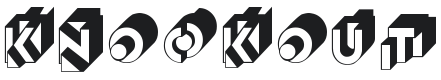 Knockout Font Preview