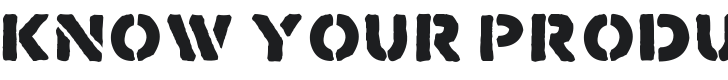 Know Your Product Font Preview