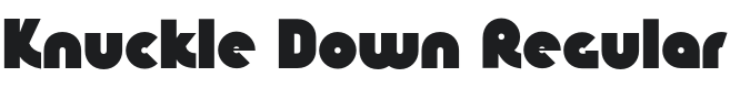 Knuckle Down Font Preview