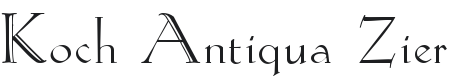 Koch-Antiqua Zier Font Preview