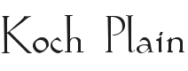 Koch Font Preview