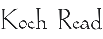 Koch Read Font Preview