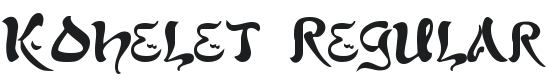 Kohelet Regular Font Preview
