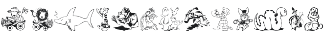 Komedy Kritters Font Preview