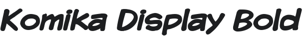 Komika Display Bold Font Preview